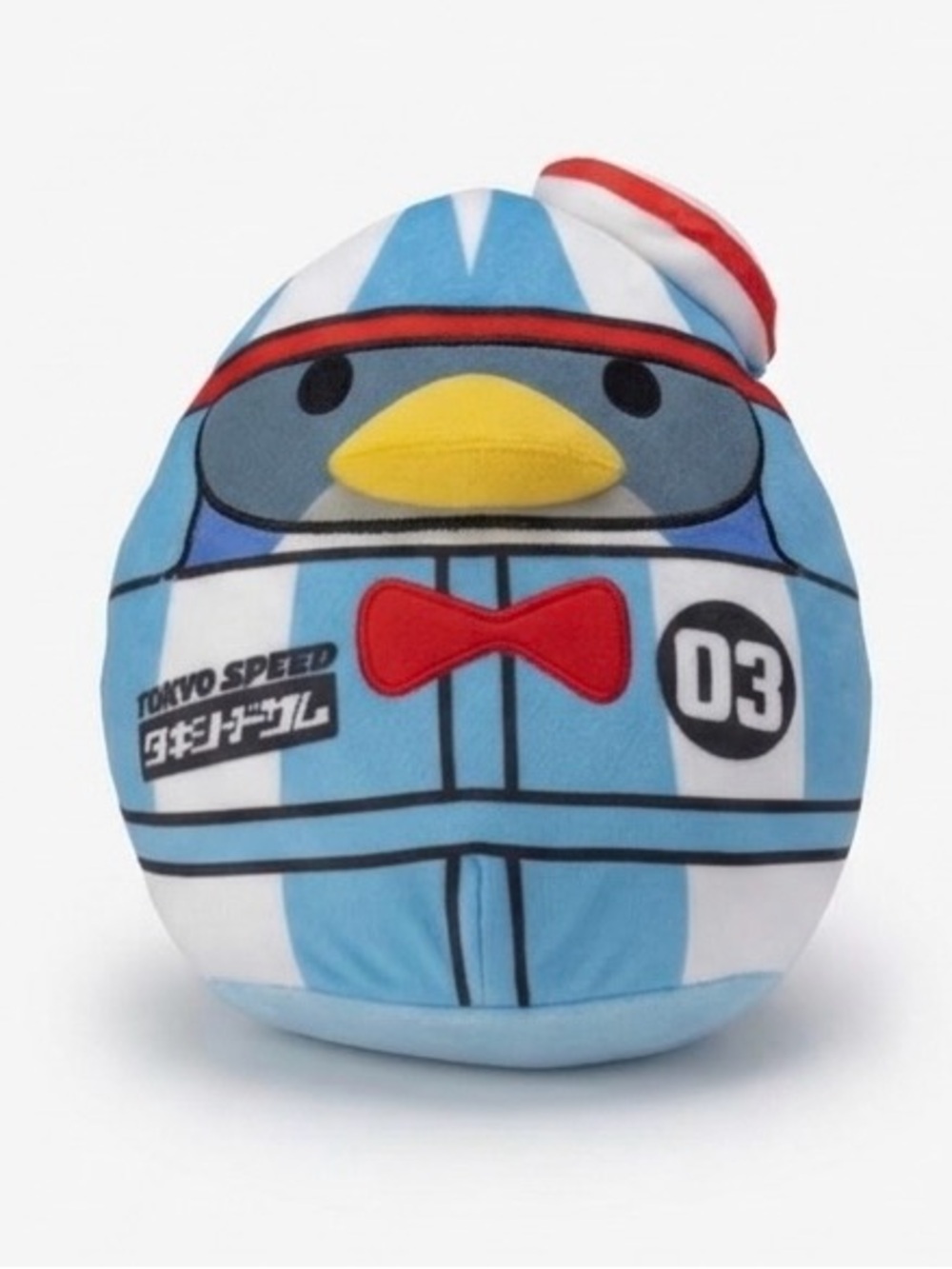 Squishmallows Sanrio Tuxedosam Tokyo Racer 03 Plush Blue Penguin